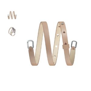 Bellabeat Leaf Double Wrap in Nude/Silver